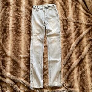 PacSun Split Hem Slim Fit Jeans Size 24